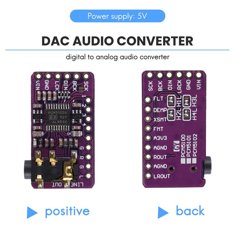 ●PCM5102 I2S IIS Digital Audio - огляд і ціна Pcm5102