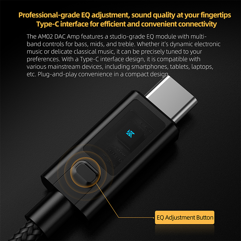 KZ AM02 TYPE-C TO 3.5 Integrat - огляд і ціна Headphone Amplifier