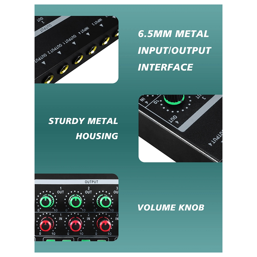 (MEOF] -LQ04 4-Channel Mixer 4 - огляд і ціна Headphone Amplifier