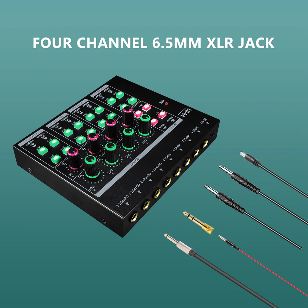 (MEOF] -LQ04 4-Channel Mixer 4 - огляд і ціна Headphone Amplifier