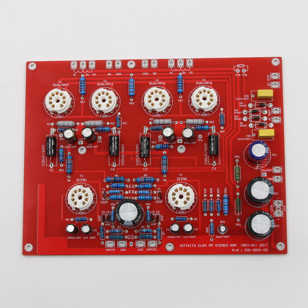HiFi EL84+ECF80 Stereo Push Pu - огляд і ціна Audio Amplifier Board
