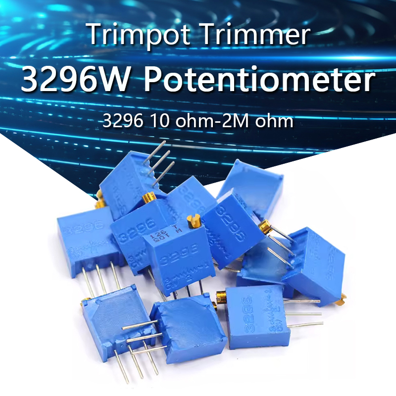 5-50PCS 3296W 3296 50 100 200  - огляд і ціна Potentiometer 10K