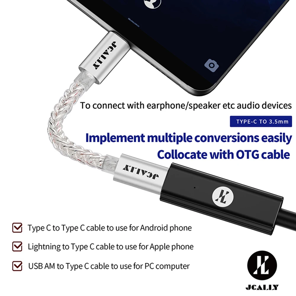 JCALLY AP7 Portable DAC Amplif - огляд і ціна Headphone Amplifier