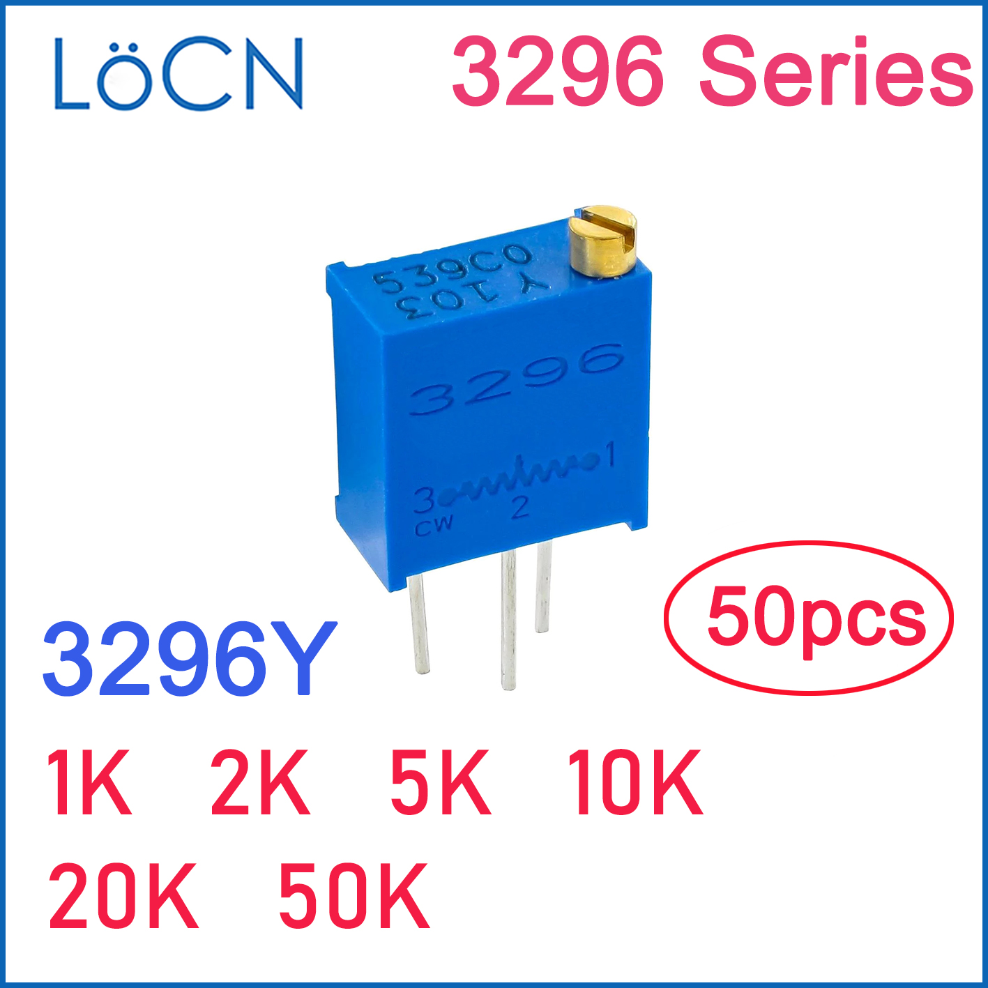 3296Y 1K 2K 5K 10K 20K 50K Tri - огляд і ціна Potentiometer 10K