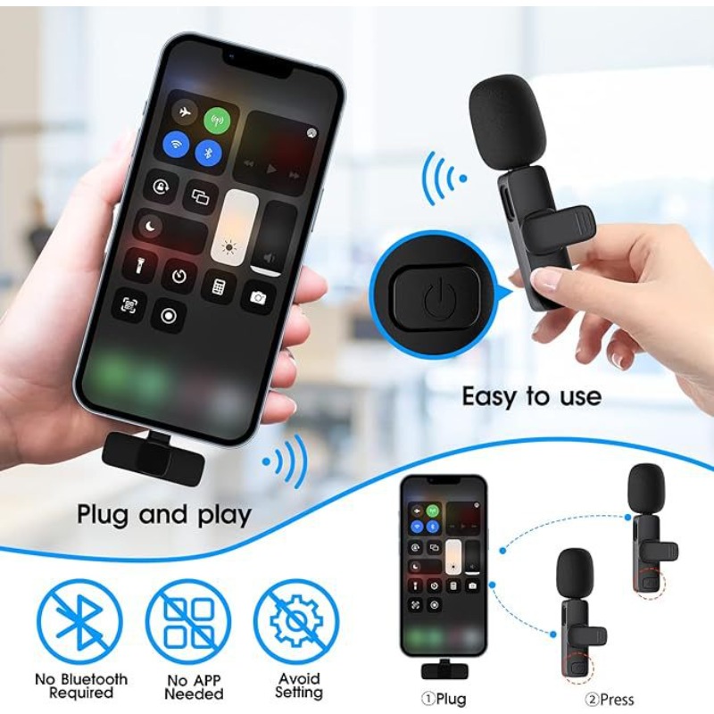Wireless Lavalier Microphone 2 - огляд і ціна Condenser Microphone Kit