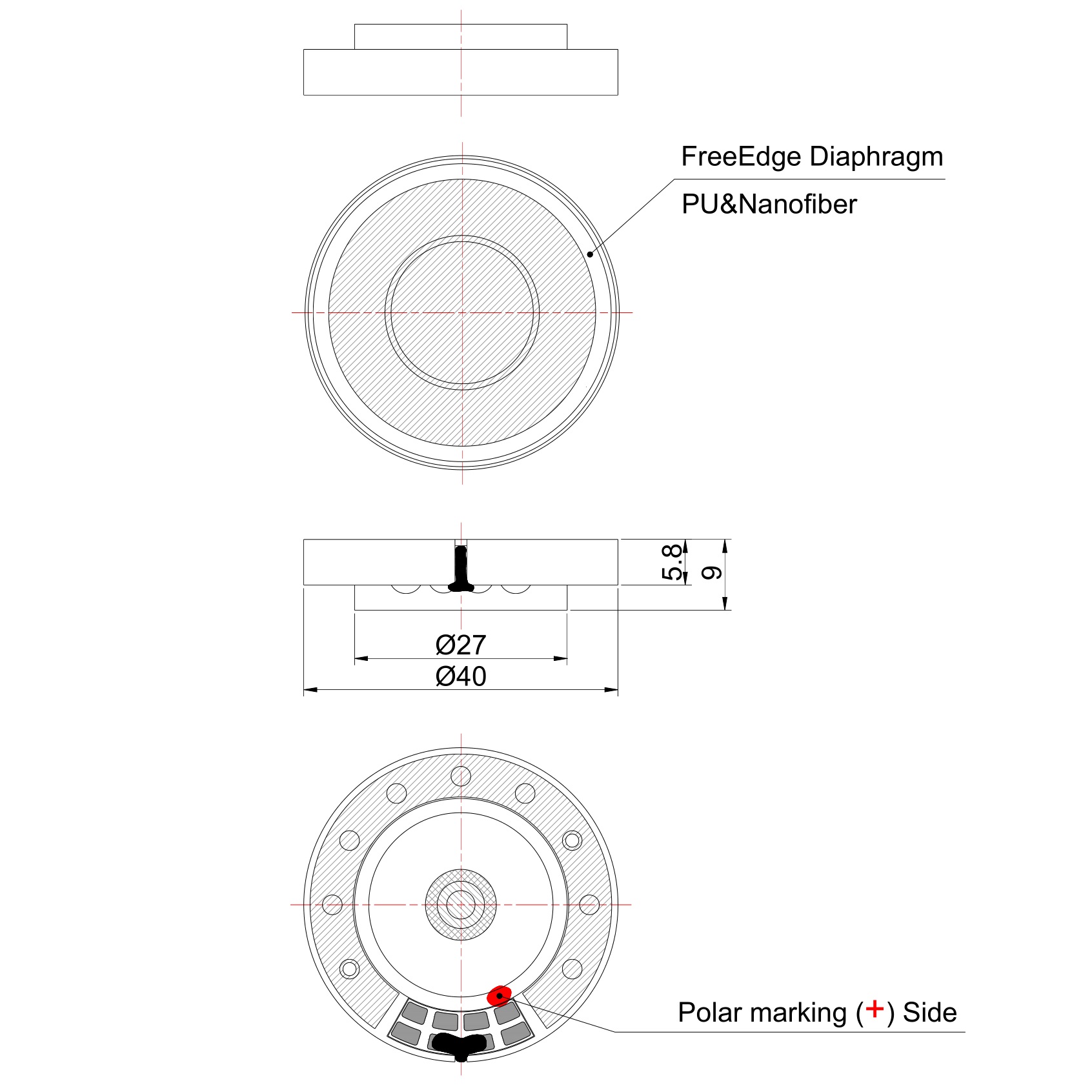 Hifi full range unit 40mm head - огляд і ціна Headphone Parts