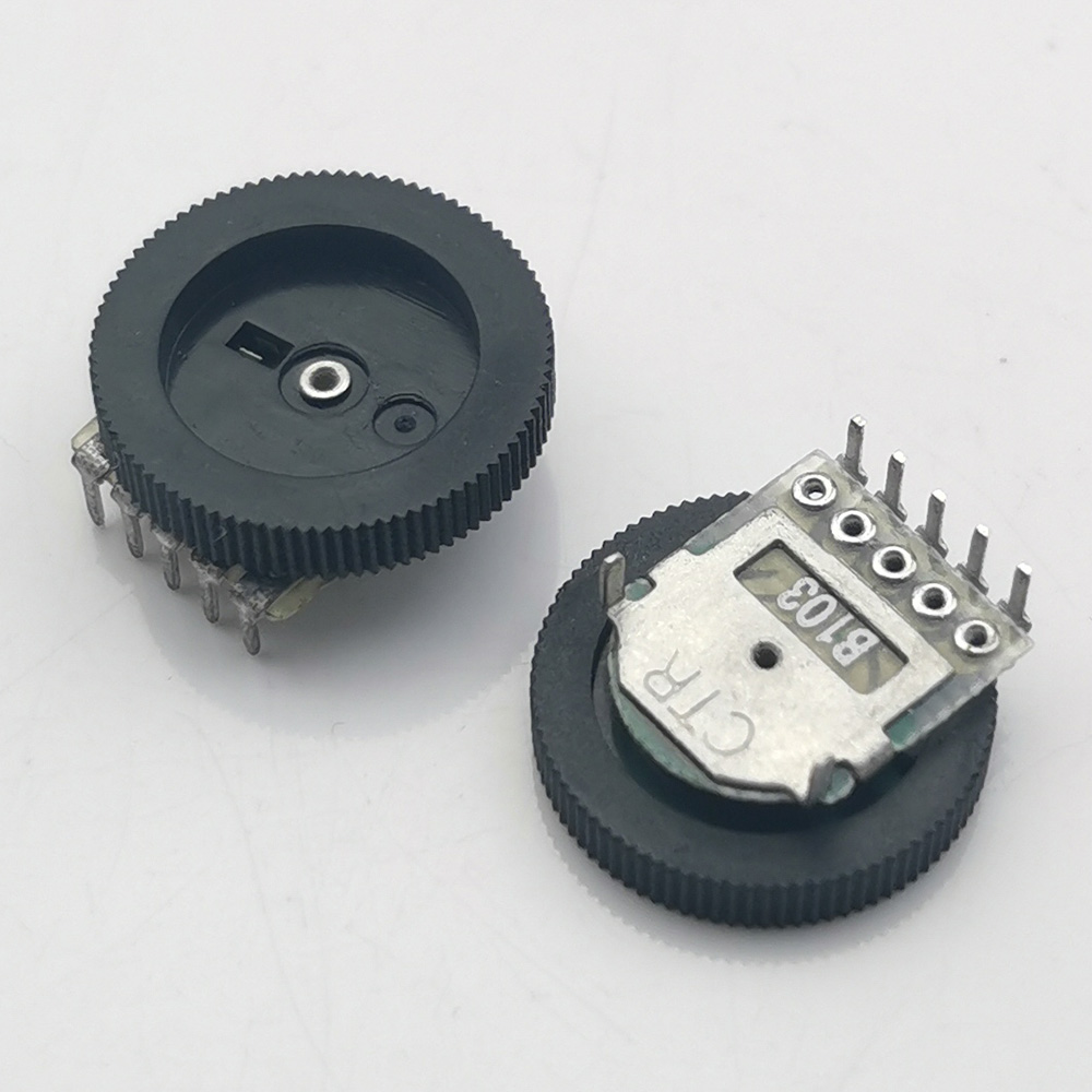 10PCS/Lot B103 10K Ohm 5 Pins  - огляд і ціна Potentiometer 10K