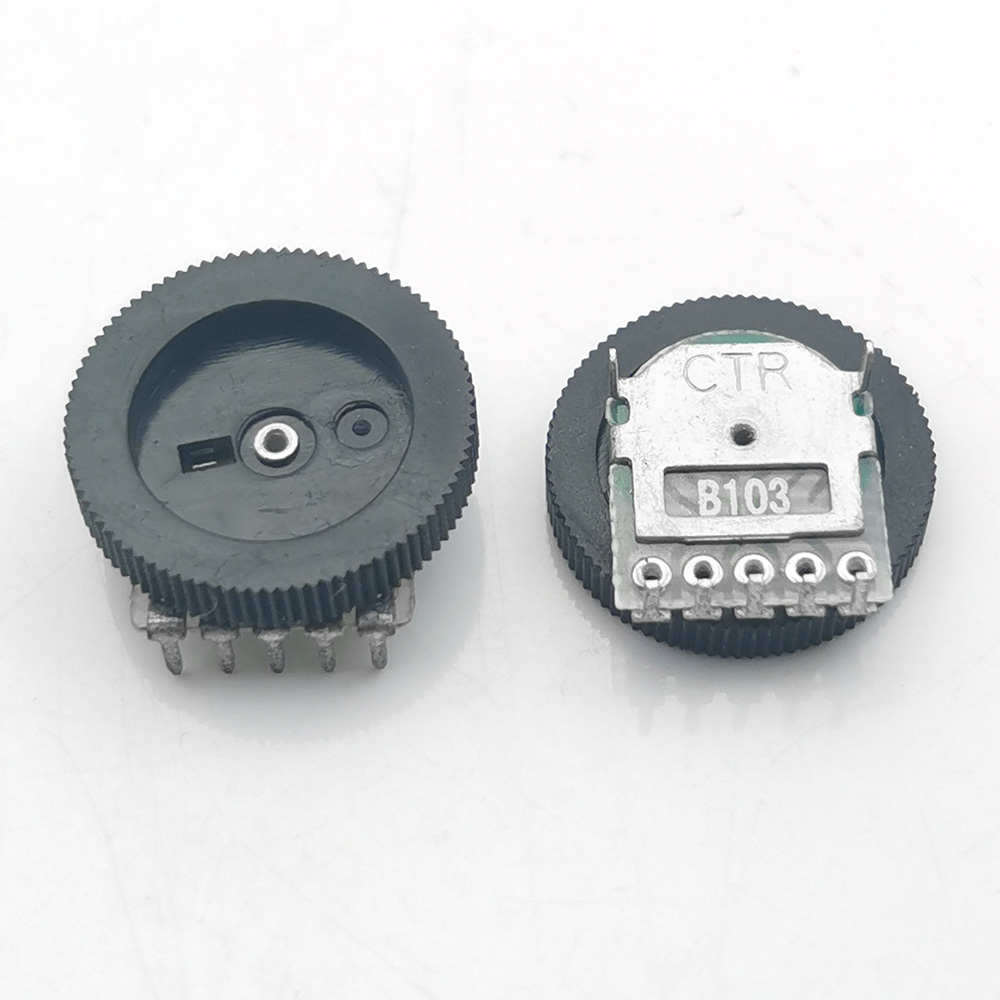 10PCS/Lot B103 10K Ohm 5 Pins  - огляд і ціна Potentiometer 10K
