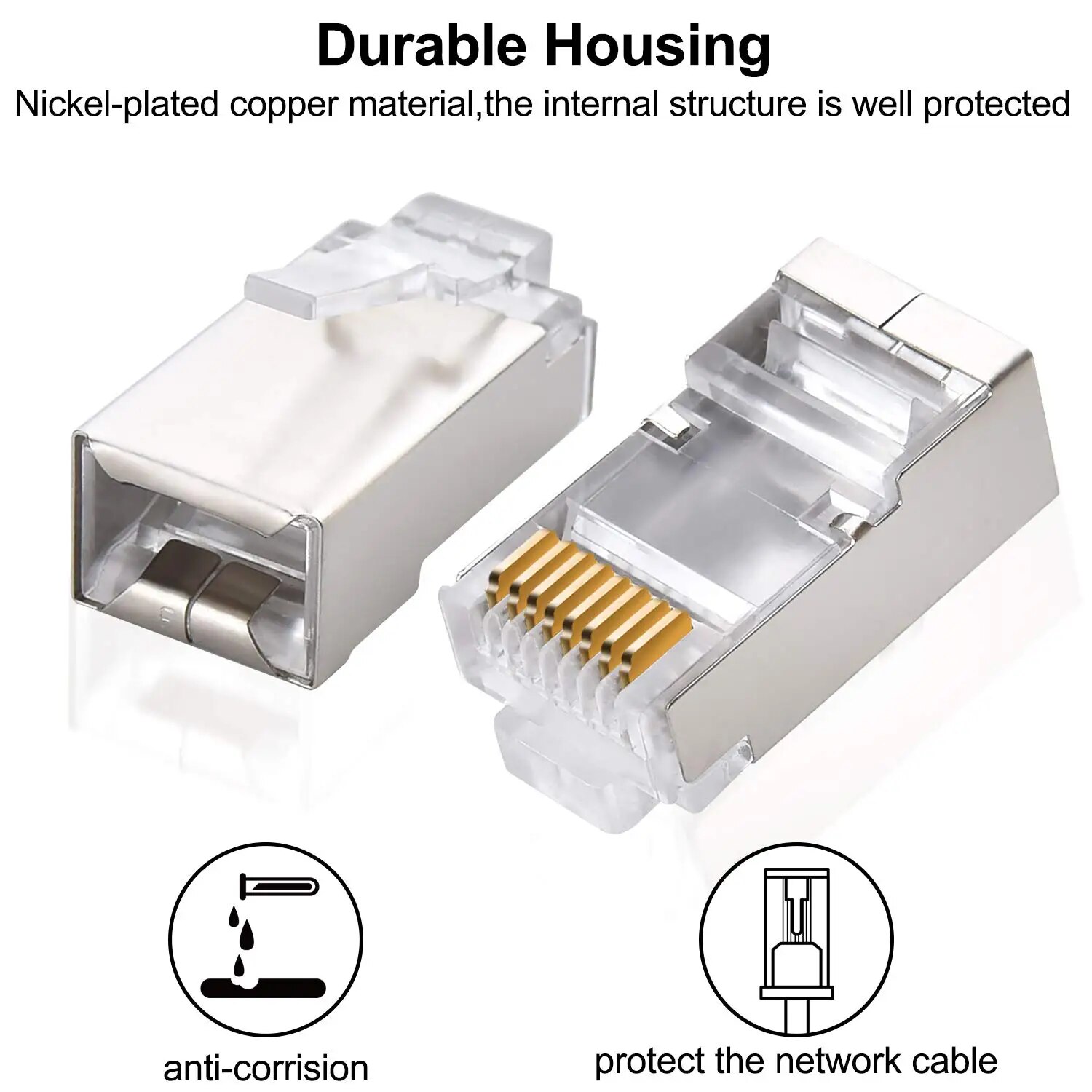 ZoeRax 50pcs Cat6 RJ45 Connect - огляд і ціна Rj45 Jack