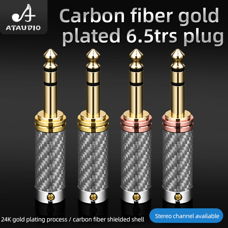 ATAUDIO 4PCS 6.5mm Plug Rhodiu - огляд і ціна Trs Cable