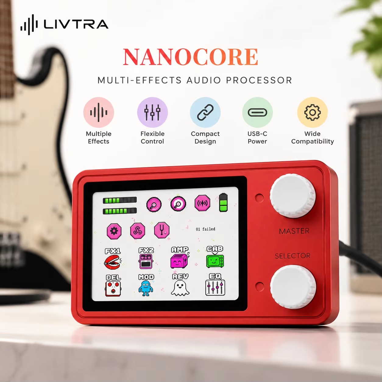 Livtra Nanocore Mini Guitar Mu - огляд і ціна Audio Interface