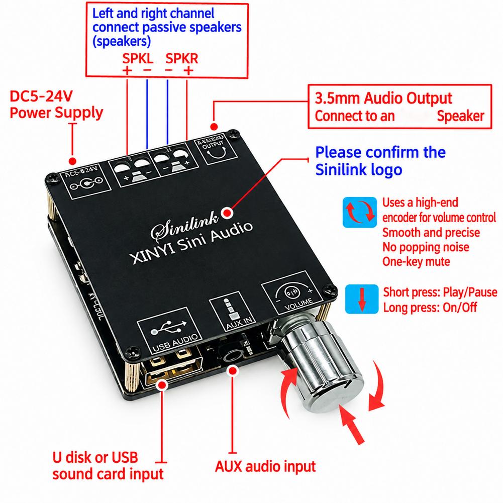 Bluetooth Digital Power Amplif - огляд і ціна Audio Amplifier Board