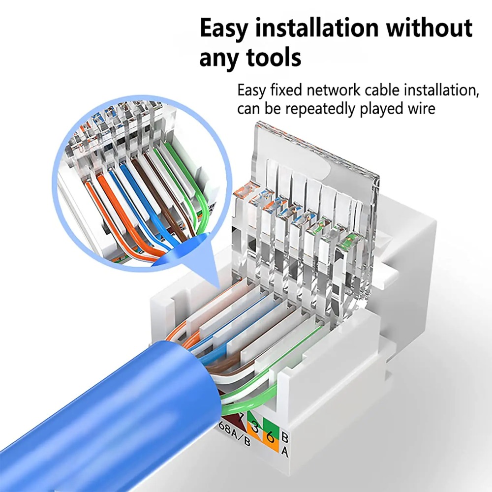 Cat6 Tool-Less RJ45 Keystone J - огляд і ціна Rj45 Jack