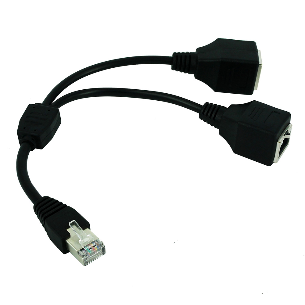 RJ45 1 Male to 2 Female LAN Ca - огляд і ціна Rj45 Jack