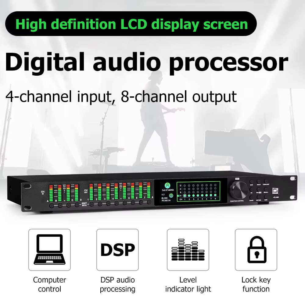 4 in 8 Out  Speaker Processor  - огляд і ціна Speaker Crossover