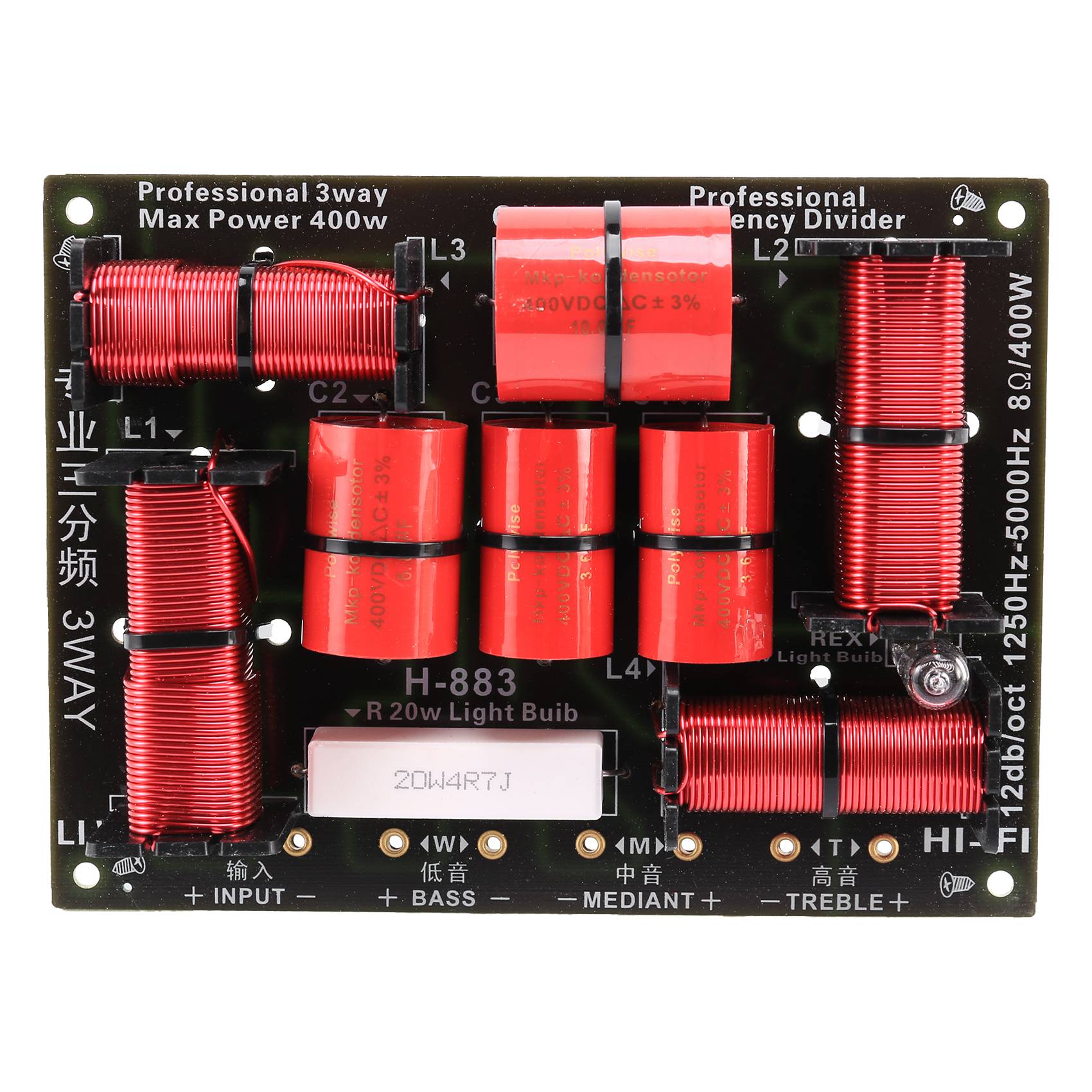 Excellent-400W 3 Way Crossover - огляд і ціна Speaker Crossover