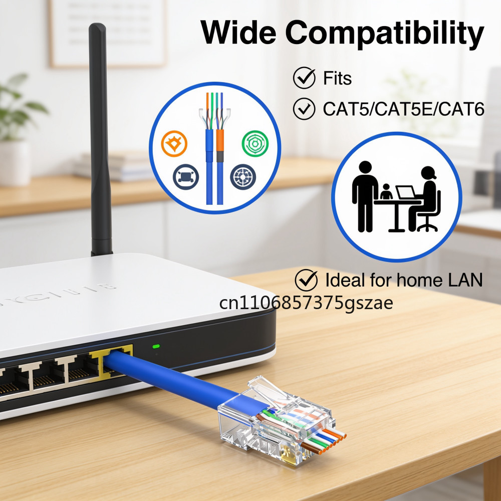 10/50/100PCS CAT6 Through-Hole - огляд і ціна Rj45 Jack